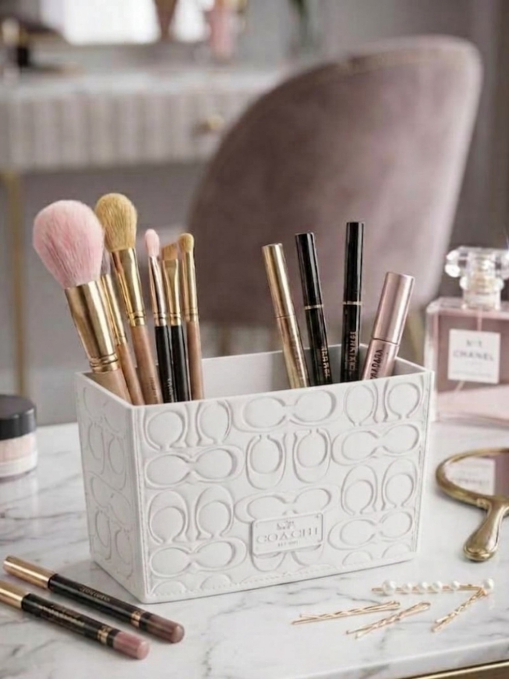 Luxury Inspired Makeup Brush Holder/ Desk Organizer - Picture 2 of 3